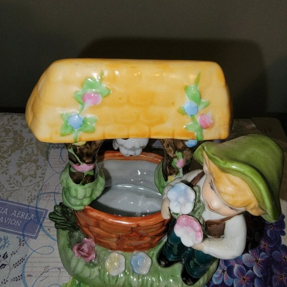 Vintage Boy at the Wishing Well Figurine - Picture 6 of 11